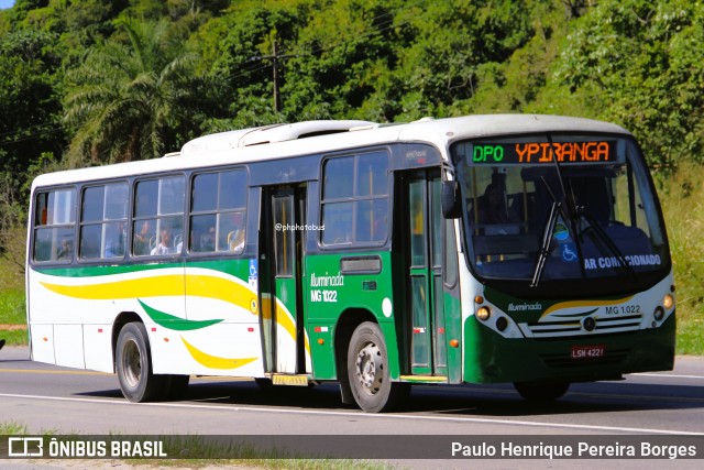 Transporte e Turismo Iluminada MG 1.022 na cidade de Magé, Rio de Janeiro, Brasil, por Paulo Henrique Pereira Borges. Número da foto: #13074788.