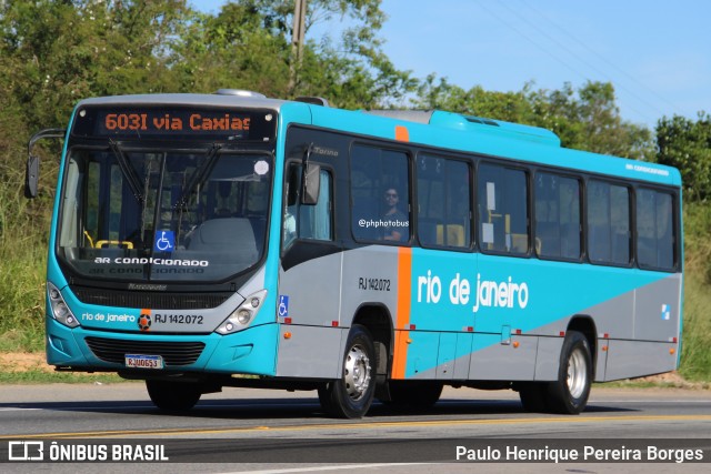 Expresso Rio de Janeiro RJ 142.072 na cidade de Magé, Rio de Janeiro, Brasil, por Paulo Henrique Pereira Borges. Número da foto: #13074851.