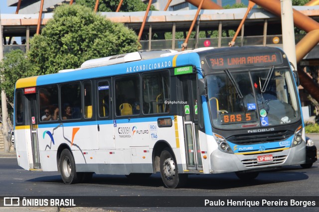 Transportes Futuro C30091 na cidade de Rio de Janeiro, Rio de Janeiro, Brasil, por Paulo Henrique Pereira Borges. Número da foto: #13079128.