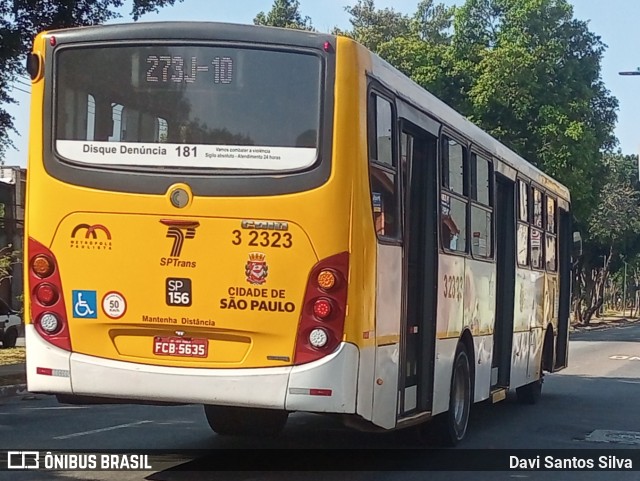 Viação Metrópole Paulista - Zona Leste 3 2323 na cidade de São Paulo, São Paulo, Brasil, por Davi Santos Silva. Número da foto: #13079306.