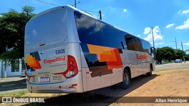 Transportes Capellini 53026 na cidade de Paulínia, São Paulo, Brasil, por Allan Henrique. Número da foto: #13078042.