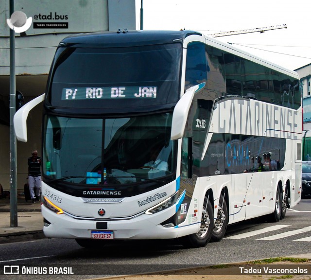 Auto Viação Catarinense 324313 na cidade de Rio de Janeiro, Rio de Janeiro, Brasil, por Tadeu Vasconcelos. Número da foto: #13079141.