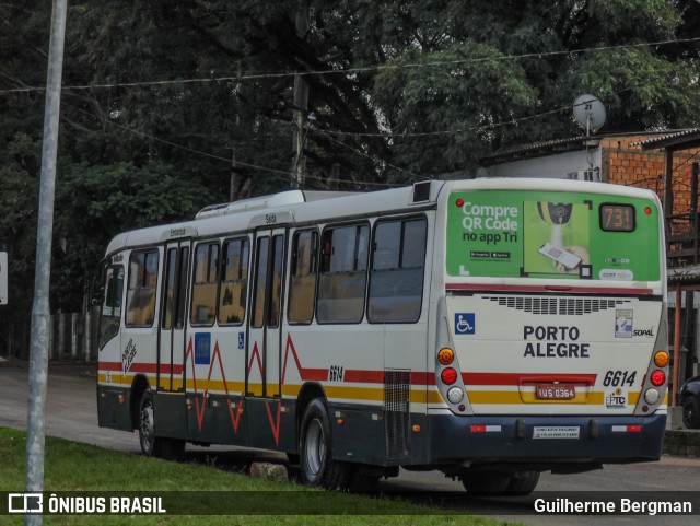 SOPAL - Sociedade de Ônibus Porto-Alegrense Ltda. 6614 na cidade de Porto Alegre, Rio Grande do Sul, Brasil, por Guilherme Bergman. Número da foto: #13078449.