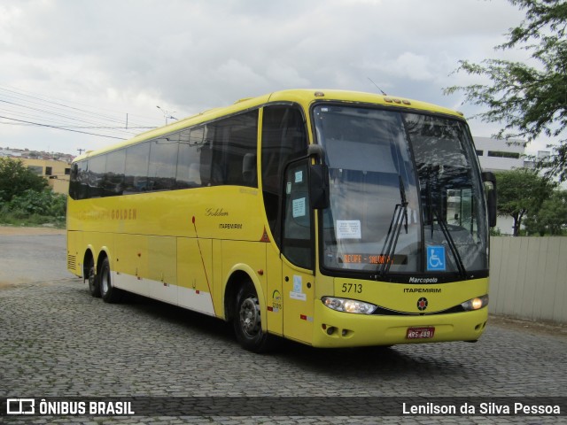 Viação Itapemirim 5713 na cidade de Caruaru, Pernambuco, Brasil, por Lenilson da Silva Pessoa. Número da foto: #13078422.