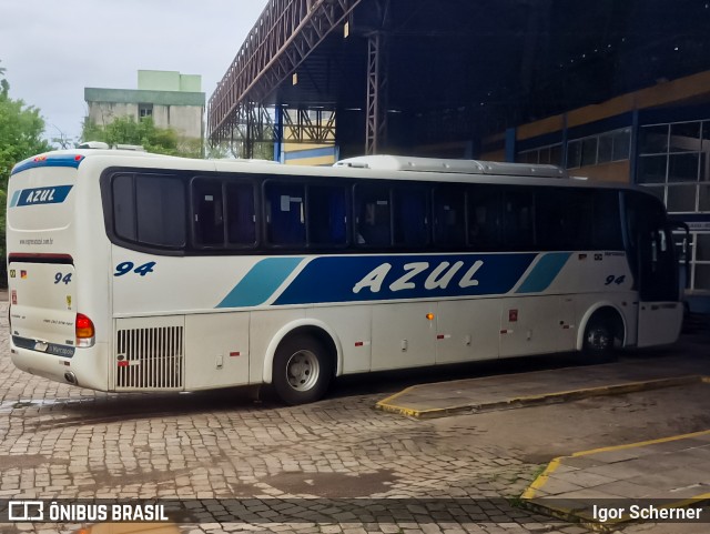 Expresso Azul 94 na cidade de Lajeado, Rio Grande do Sul, Brasil, por Igor Scherner. Número da foto: #13077890.