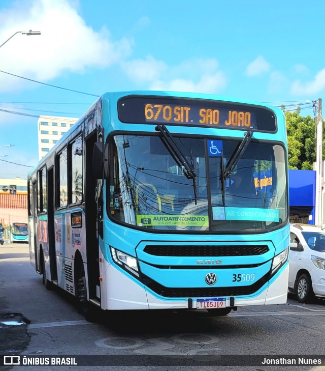 Rota Sol > Vega Transporte Urbano 35509 na cidade de Fortaleza, Ceará, Brasil, por Jonathan Nunes. Número da foto: #13078140.