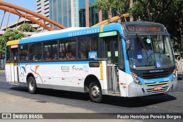 Transportes Futuro C30336 na cidade de Rio de Janeiro, Rio de Janeiro, Brasil, por Paulo Henrique Pereira Borges. Número da foto: #13079138.