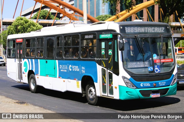 Transportes Campo Grande D53558 na cidade de Rio de Janeiro, Rio de Janeiro, Brasil, por Paulo Henrique Pereira Borges. Número da foto: #13079077.