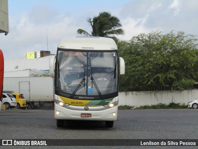 Empresa Gontijo de Transportes 18305 na cidade de Caruaru, Pernambuco, Brasil, por Lenilson da Silva Pessoa. Número da foto: #13078870.