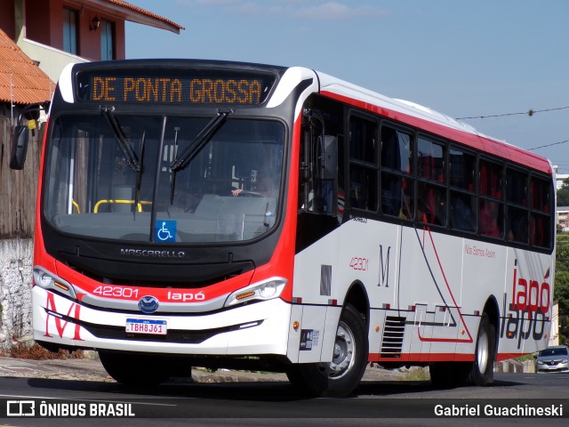 Viação Santana Iapó 42301 na cidade de Ponta Grossa, Paraná, Brasil, por Gabriel Guachineski. Número da foto: #13080530.