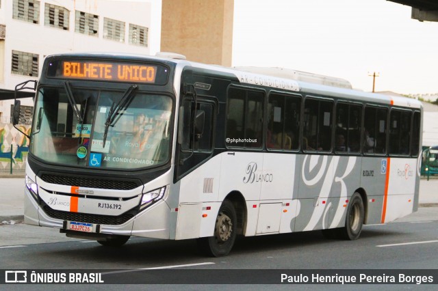 Transportes Blanco RJ 136.192 na cidade de Rio de Janeiro, Rio de Janeiro, Brasil, por Paulo Henrique Pereira Borges. Número da foto: #13079046.