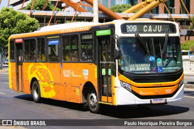Empresa de Transportes Braso Lisboa A29105 na cidade de Rio de Janeiro, Rio de Janeiro, Brasil, por Paulo Henrique Pereira Borges. Número da foto: #13079053.