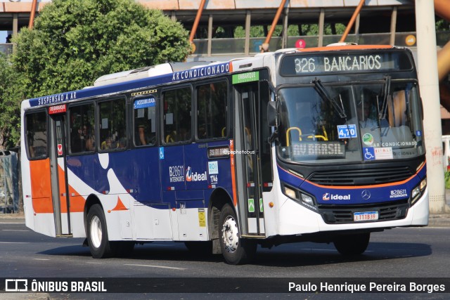 Viação Ideal B28611 na cidade de Rio de Janeiro, Rio de Janeiro, Brasil, por Paulo Henrique Pereira Borges. Número da foto: #13079558.