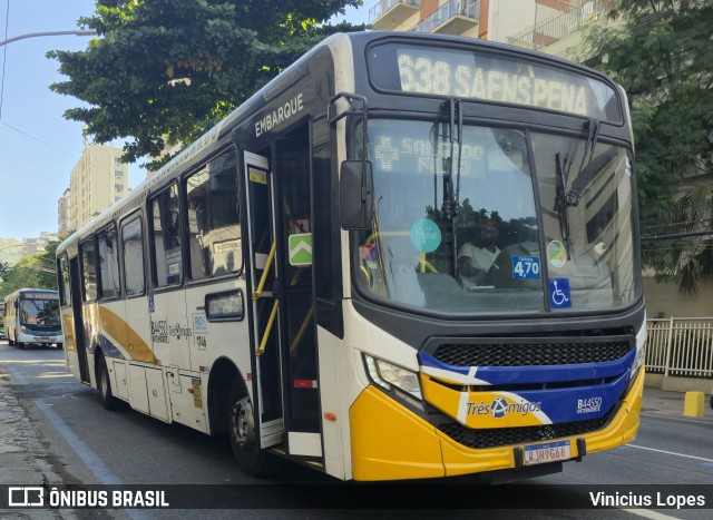 Auto Viação Três Amigos B44550 na cidade de Rio de Janeiro, Rio de Janeiro, Brasil, por Vinicius Lopes. Número da foto: #13078340.