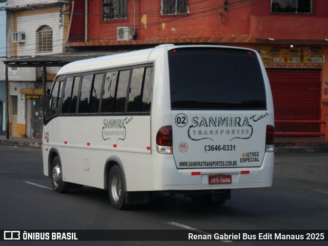 Sanmira Tour Transportes 10407002 na cidade de Manaus, Amazonas, Brasil, por Renan Gabriel Bus Edit Manaus 2025. Número da foto: #13079203.