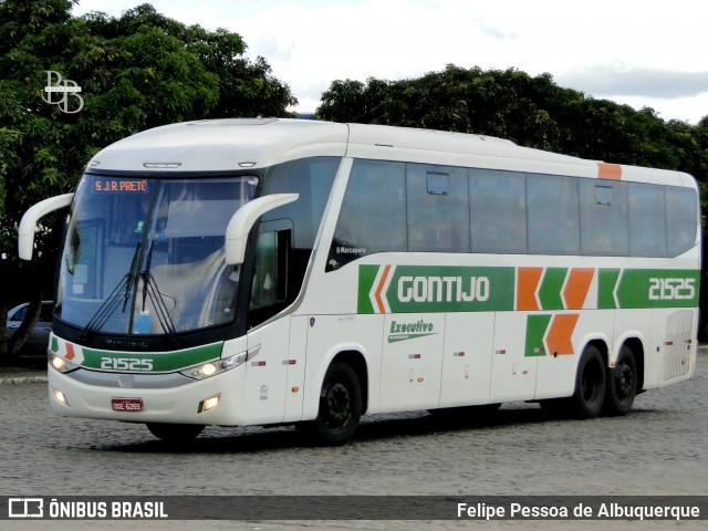 Empresa Gontijo de Transportes 21525 na cidade de Vitória da Conquista, Bahia, Brasil, por Felipe Pessoa de Albuquerque. Número da foto: #13083204.