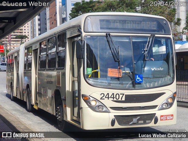 Viação Antonina 24407 na cidade de Curitiba, Paraná, Brasil, por Lucas Weber Calizario. Número da foto: #13081377.