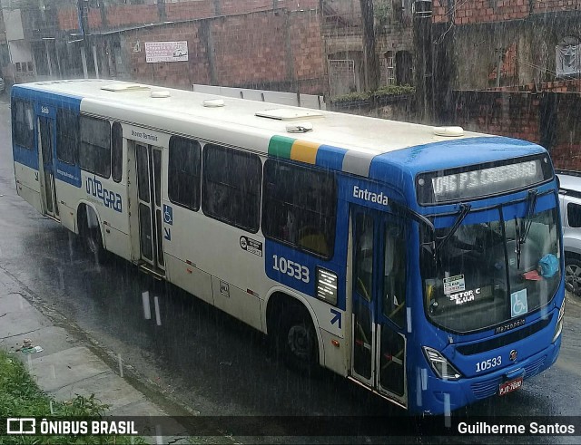 Concessionária Salvador Norte - CSN Transportes 10533 na cidade de Salvador, Bahia, Brasil, por Guilherme Santos. Número da foto: #13081241.