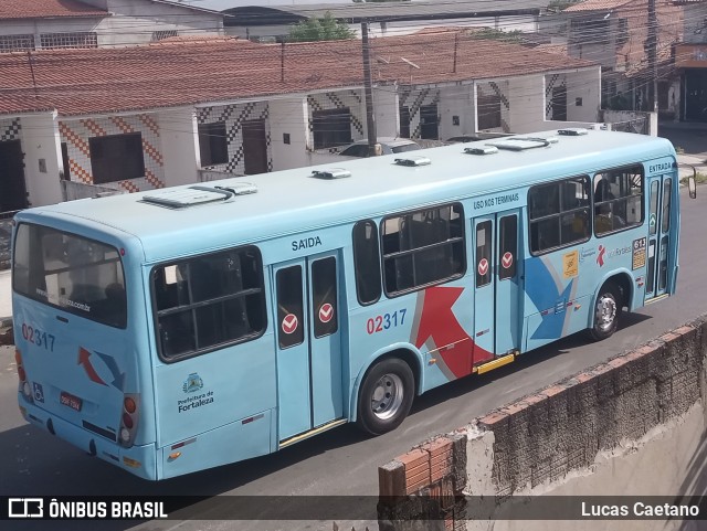Viação Fortaleza 02317 na cidade de Fortaleza, Ceará, Brasil, por Lucas Caetano. Número da foto: #13082320.