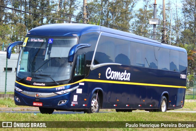 Viação Cometa 719511 na cidade de Resende, Rio de Janeiro, Brasil, por Paulo Henrique Pereira Borges. Número da foto: #13082699.