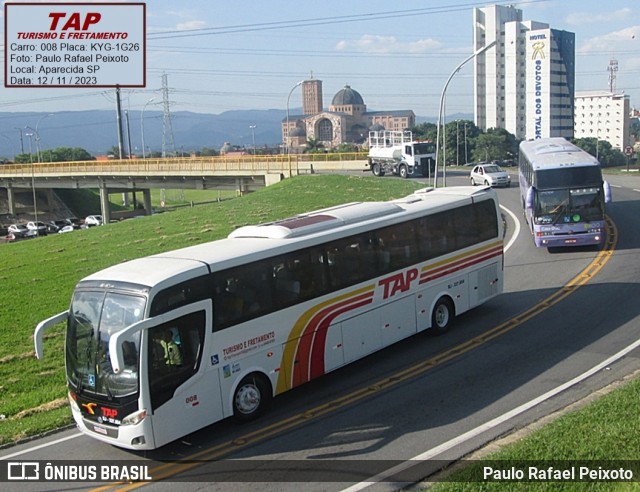 TAP Turismo e Fretamento 008 na cidade de Aparecida, São Paulo, Brasil, por Paulo Rafael Peixoto. Número da foto: #13083816.