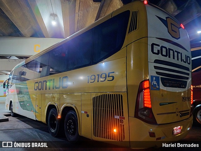 Empresa Gontijo de Transportes 19195 na cidade de Araxá, Minas Gerais, Brasil, por Hariel Bernades. Número da foto: #13082498.