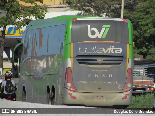 Bella Vita Transportes 2650 na cidade de Belo Horizonte, Minas Gerais, Brasil, por Douglas Célio Brandao. Número da foto: #13082842.