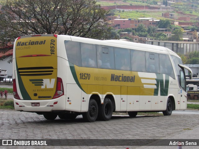 Viação Nacional 18570 na cidade de João Monlevade, Minas Gerais, Brasil, por Adrian Sena. Número da foto: #13080985.