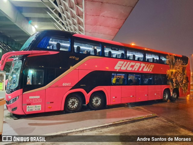 Eucatur - Empresa União Cascavel de Transportes e Turismo 6041 na cidade de Florianópolis, Santa Catarina, Brasil, por Andre Santos de Moraes. Número da foto: #13082993.