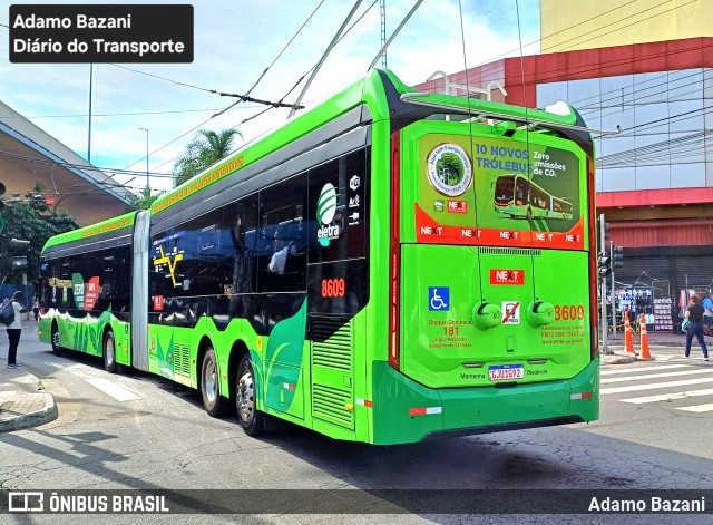 Next Mobilidade - ABC Sistema de Transporte 8609 na cidade de Santo André, São Paulo, Brasil, por Adamo Bazani. Número da foto: #13082360.