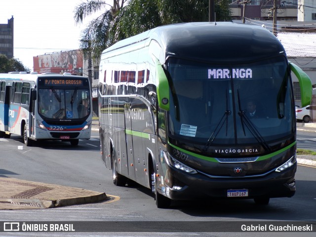 Viação Garcia 92101 na cidade de Ponta Grossa, Paraná, Brasil, por Gabriel Guachineski. Número da foto: #13082615.