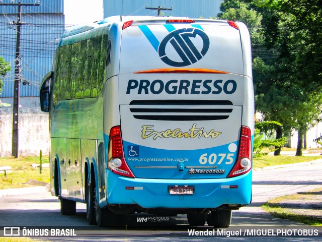 Auto Viação Progresso 6075 na cidade de Jaboatão dos Guararapes, Pernambuco, Brasil, por Wendel Miguel /MIGUELPHOTOBUS. Número da foto: #13082334.