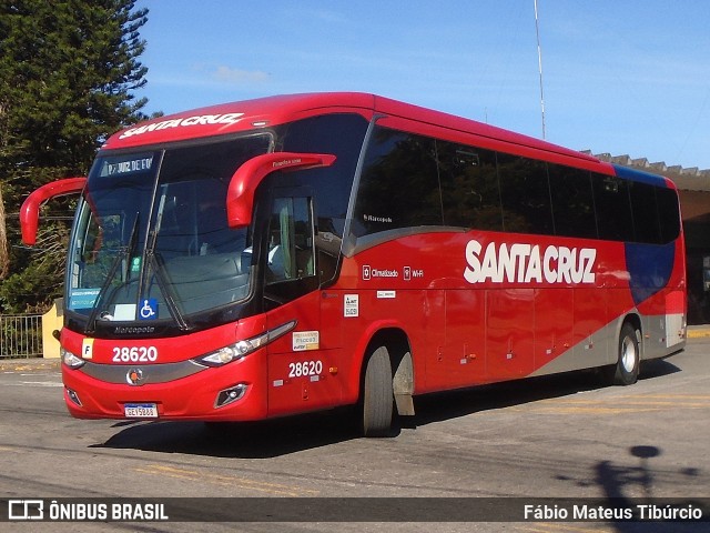 Viação Santa Cruz 28620 na cidade de Três Corações, Minas Gerais, Brasil, por Fábio Mateus Tibúrcio. Número da foto: #13082726.