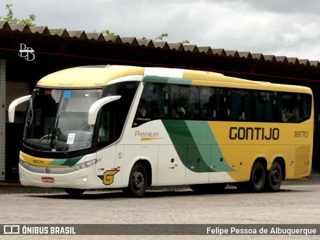 Empresa Gontijo de Transportes 18170 na cidade de Vitória da Conquista, Bahia, Brasil, por Felipe Pessoa de Albuquerque. Número da foto: #13083189.