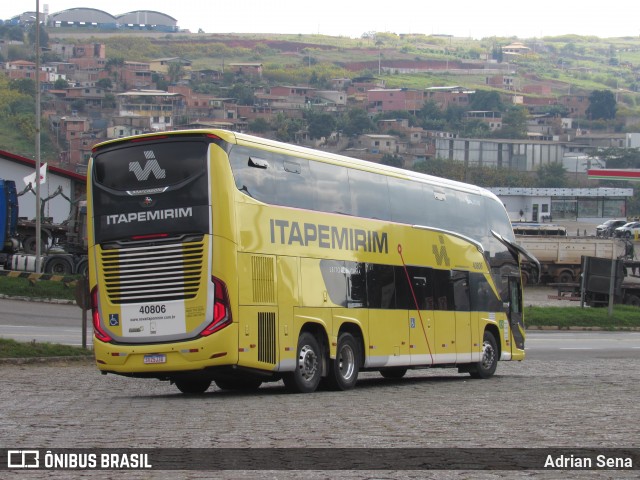 Viação Nova Itapemirim 40806 na cidade de João Monlevade, Minas Gerais, Brasil, por Adrian Sena. Número da foto: #13080970.