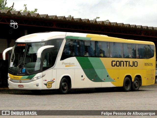 Empresa Gontijo de Transportes 18505 na cidade de Vitória da Conquista, Bahia, Brasil, por Felipe Pessoa de Albuquerque. Número da foto: #13083179.