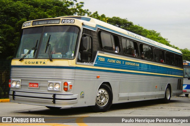 Viação Cometa 7059 na cidade de São Paulo, São Paulo, Brasil, por Paulo Henrique Pereira Borges. Número da foto: #13082690.