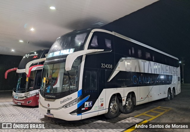 Auto Viação Catarinense 324308 na cidade de Quatro Barras, Paraná, Brasil, por Andre Santos de Moraes. Número da foto: #13083028.