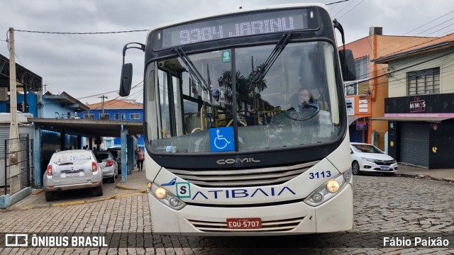 Viação Atibaia São Paulo 3113 na cidade de Atibaia, São Paulo, Brasil, por Fábio Paixão. Número da foto: #13084003.