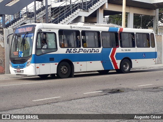 Viação Nossa Senhora da Penha RJ 188.068 na cidade de Nilópolis, Rio de Janeiro, Brasil, por Augusto César. Número da foto: #13083668.