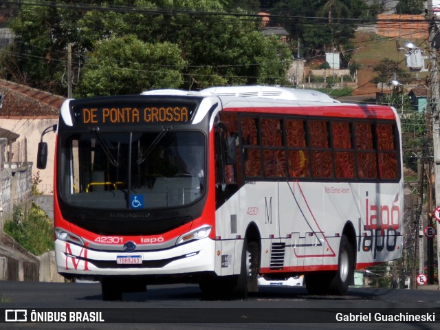 Viação Santana Iapó 42301 na cidade de Ponta Grossa, Paraná, Brasil, por Gabriel Guachineski. Número da foto: #13081782.
