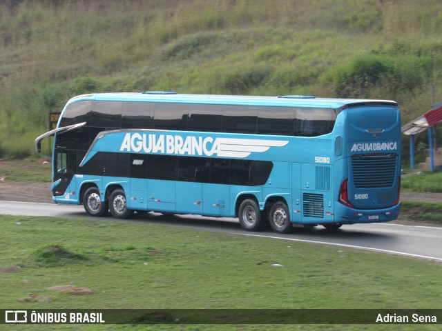 Viação Águia Branca 51080 na cidade de João Monlevade, Minas Gerais, Brasil, por Adrian Sena. Número da foto: #13082761.