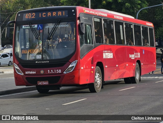 Auto Lotação Ingá 1.1.158 na cidade de Niterói, Rio de Janeiro, Brasil, por Cleiton Linhares. Número da foto: #13083883.