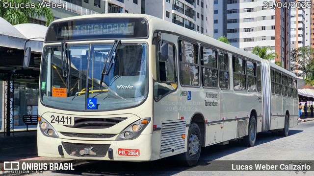 Viação Antonina 24411 na cidade de Curitiba, Paraná, Brasil, por Lucas Weber Calizario. Número da foto: #13083597.