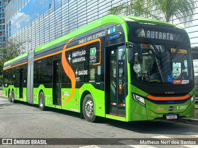 Viação Gato Preto 8 2007 na cidade de São Paulo, São Paulo, Brasil, por Matheus Neri dos Santos. Número da foto: #13081046.