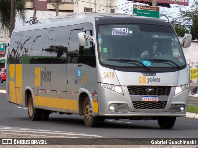 Joka Transporte e Turismo 2478 na cidade de Ponta Grossa, Paraná, Brasil, por Gabriel Guachineski. Número da foto: #13081830.