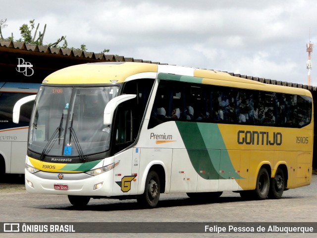 Empresa Gontijo de Transportes 19105 na cidade de Vitória da Conquista, Bahia, Brasil, por Felipe Pessoa de Albuquerque. Número da foto: #13083169.