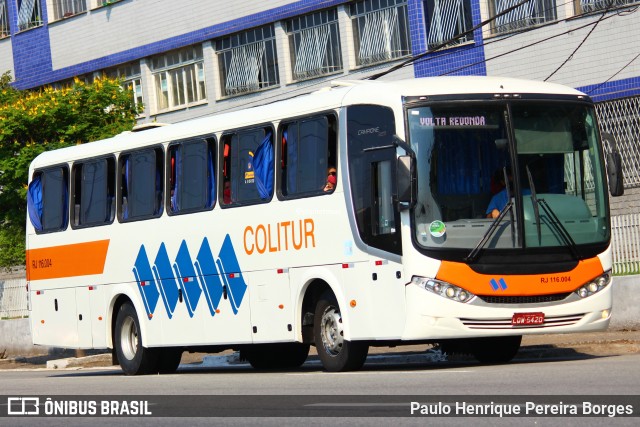 Colitur Transportes Rodoviários RJ 116.004 na cidade de Volta Redonda, Rio de Janeiro, Brasil, por Paulo Henrique Pereira Borges. Número da foto: #13086301.