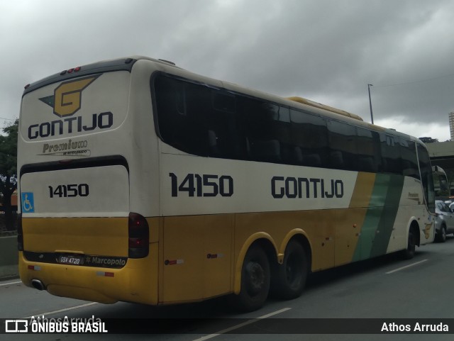 Empresa Gontijo de Transportes 14150 na cidade de Belo Horizonte, Minas Gerais, Brasil, por Athos Arruda. Número da foto: #13086699.