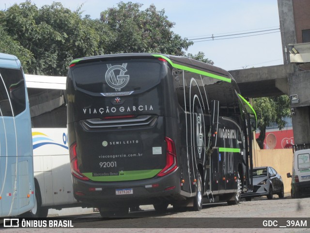 Viação Garcia 92001 na cidade de Curitiba, Paraná, Brasil, por GDC __39AM. Número da foto: #13084877.